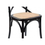 Cafe Cross Back Chair - Black